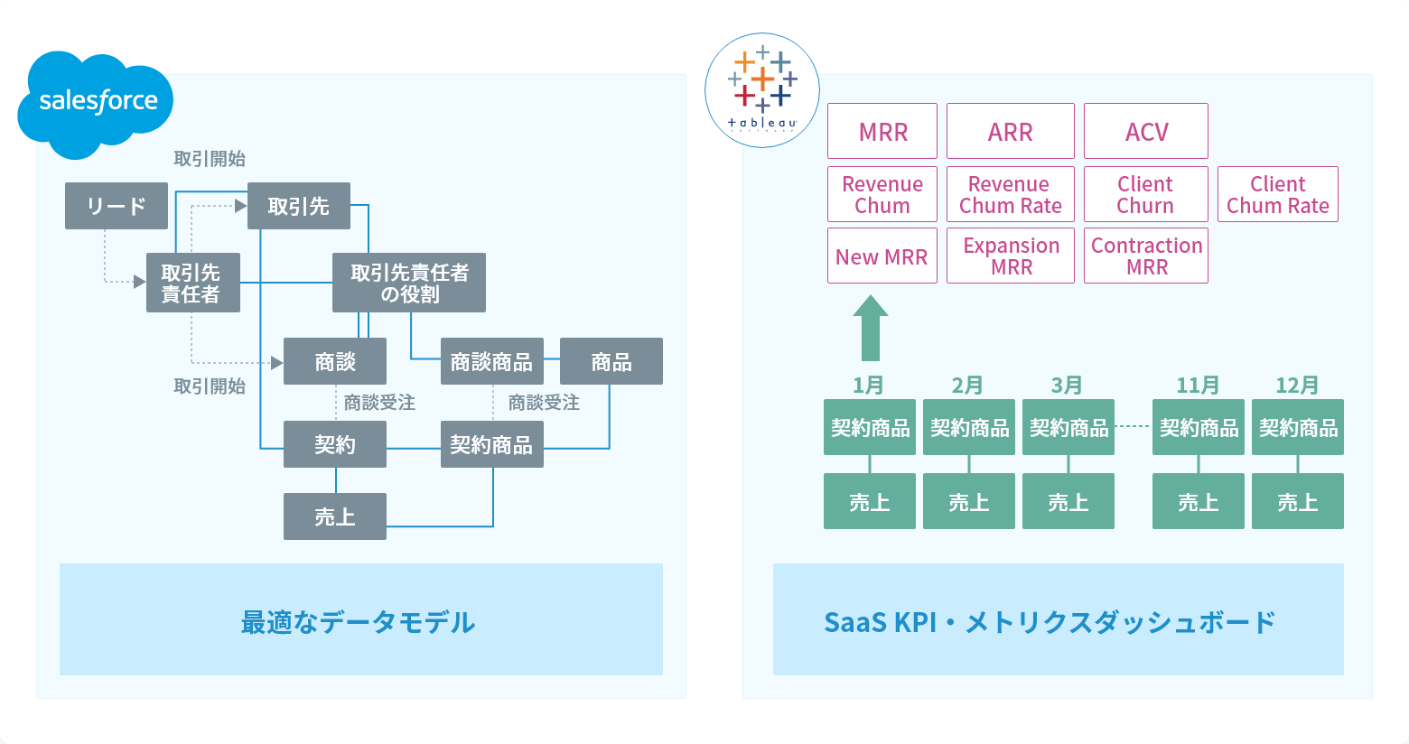 サブスクリプション型事業のSalesforce活用のベストプラクティスを保有